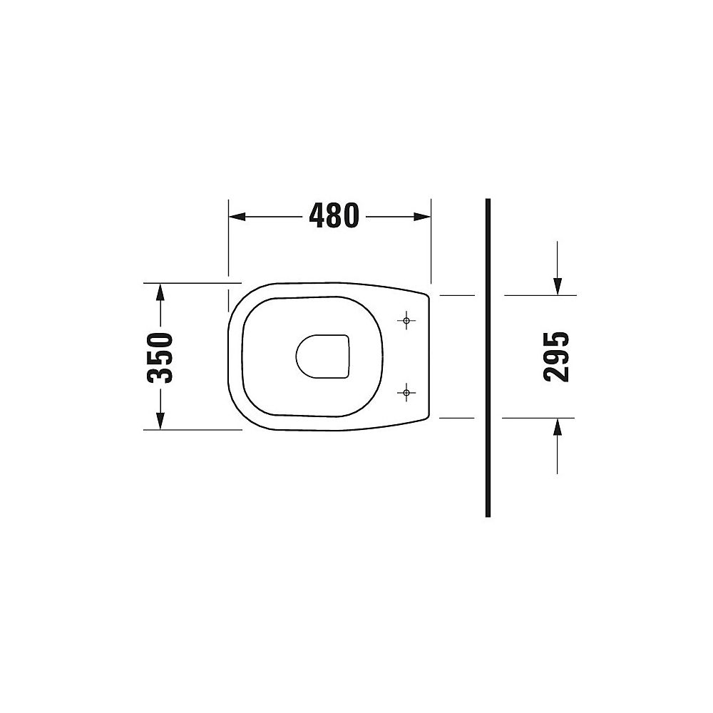 Duravit D-Code Stand WC 480x350x385mm, Weiß Hochglanz, 6l, Tiefspüler, halb offen, ... DURAVIT-2108090000 4021534344244 (Abb. 6)