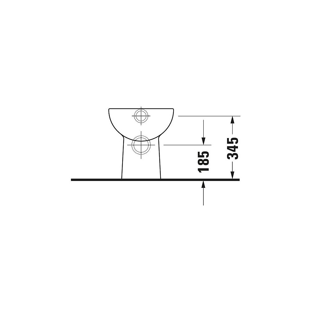 Duravit D-Code Stand WC 480x350x385mm, Weiß Hochglanz, 6l, Tiefspüler, halb offen, ... DURAVIT-2108090000 4021534344244 (Abb. 8)