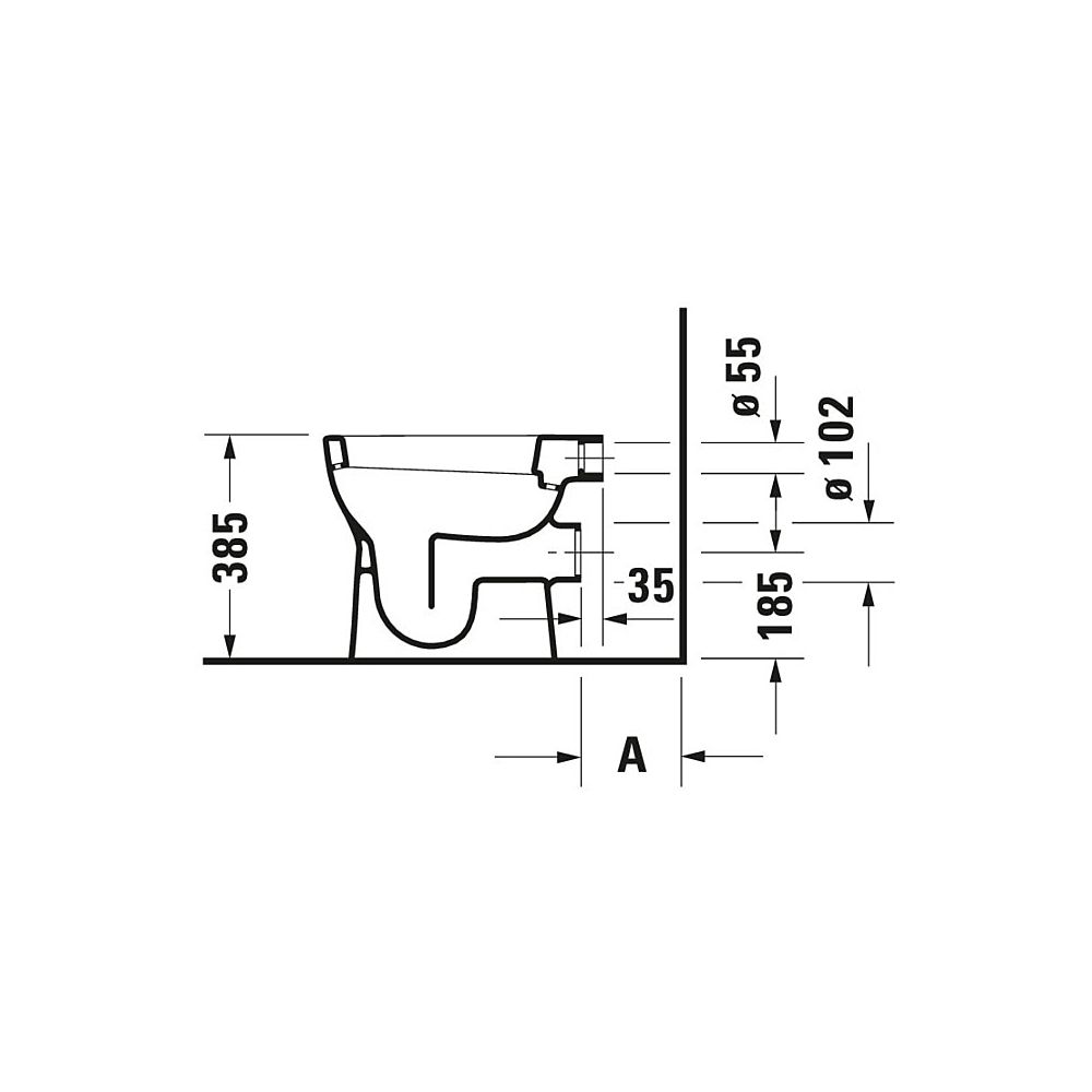 Duravit D-Code Stand WC 480x350x385mm, Weiß Hochglanz, 6l, Flachspüler, geschlossen... DURAVIT-2109090000 4021534344251 (Abb. 6)