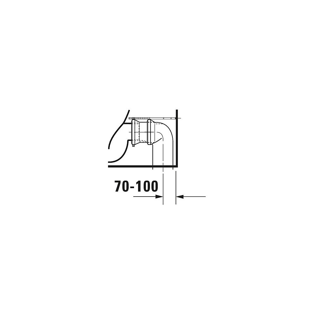 Duravit Happy D.2 Stand WC für Kombination 630x365x415mm, Weiß HG, HygieneGlaze, 4... DURAVIT-2134092000 4053424325606 (Abb. 14)