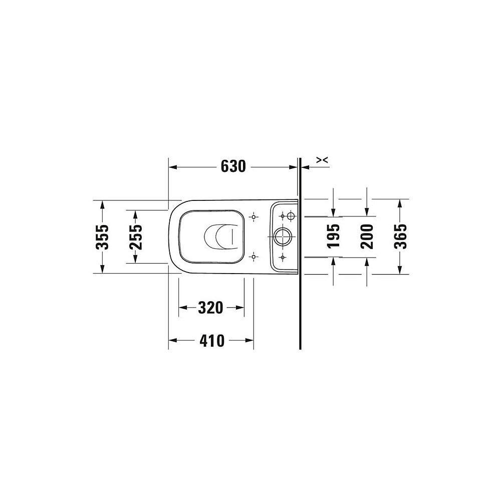 Duravit Happy D.2 Stand WC für Kombination 630x365x415mm, Weiß HG, HygieneGlaze, 4... DURAVIT-2134092000 4053424325606 (Abb. 20)