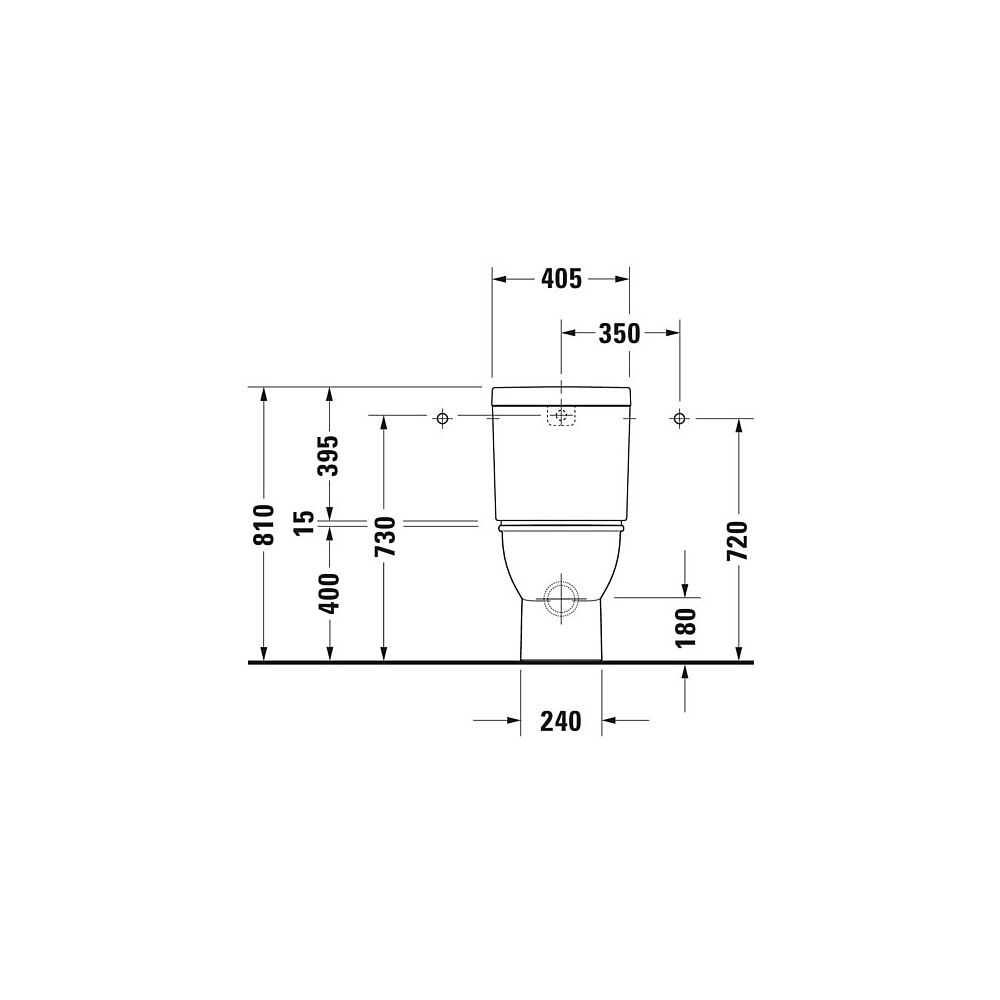 Duravit Darling New Stand WC für Kombination 630x370x415mm, Weiß Hochglanz, Wonde... DURAVIT-21380900001 4021534606229 (Abb. 24)