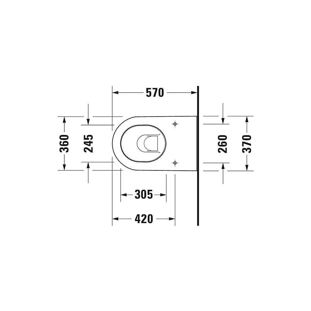 Duravit Darling New Stand WC 570x360x400mm, Weiß Hochglanz, Back to wall, 4,5l, Ti... DURAVIT-2139090000 4021534606199 (Abb. 15)