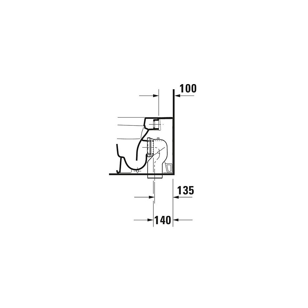 Duravit DuraStyle Stand WC 575x370x400mm, Weiß Hochglanz, HygieneGlaze, Back to wa... DURAVIT-2150092000 4053424325750 (Abb. 15)