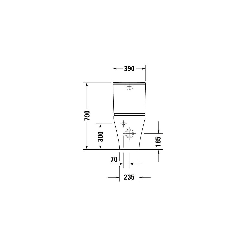 Duravit DuraStyle Stand WC für Kombination 705x370x420mm, Weiß Hochglanz, 4,5l, Ti... DURAVIT-2156090000 4021534854569 (Abb. 27)
