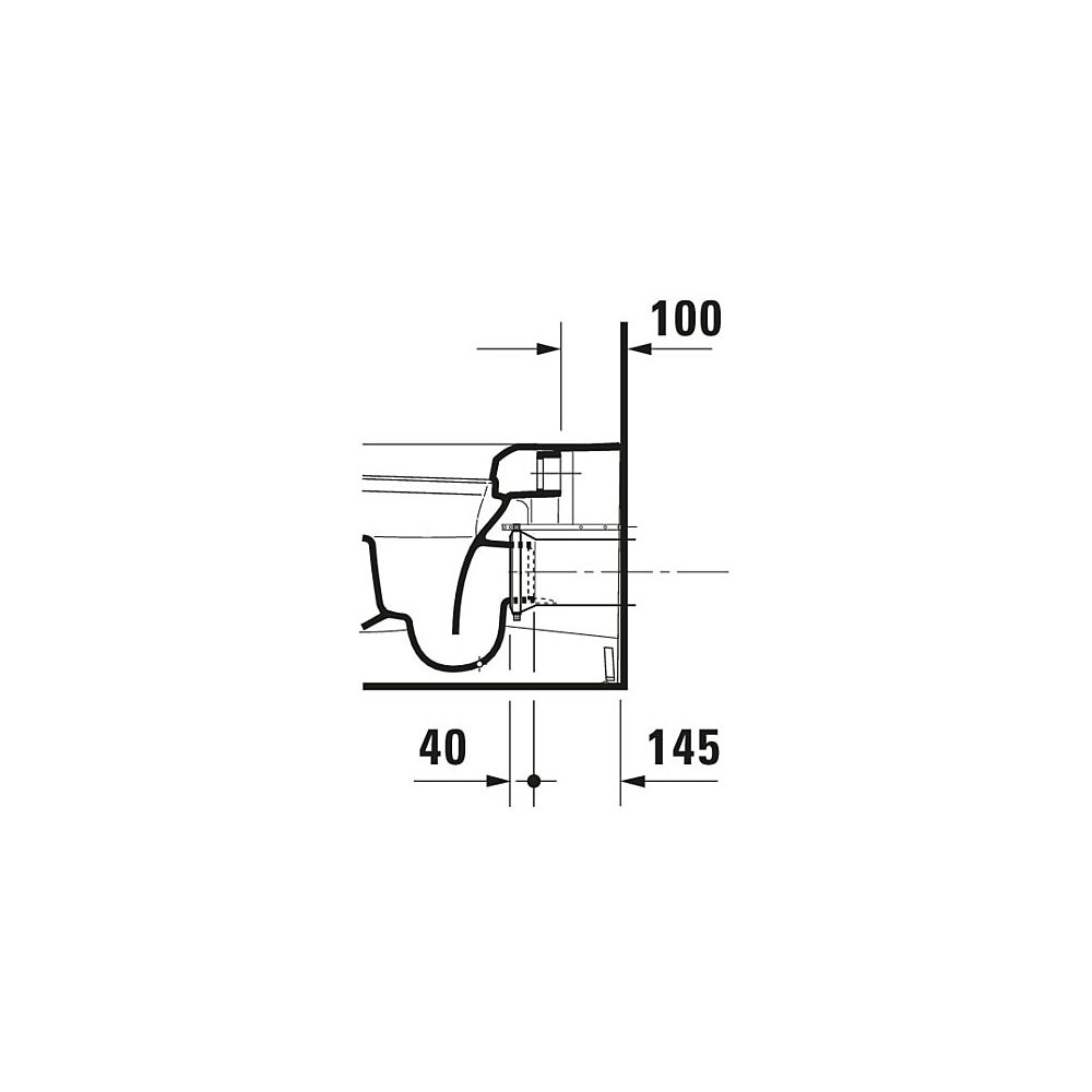 Duravit ME by Starck Stand WC 600x370x400mm, Weiß Hochglanz, WonderGliss, Back to... DURAVIT-21690900001 4021534966842 (Abb. 19)
