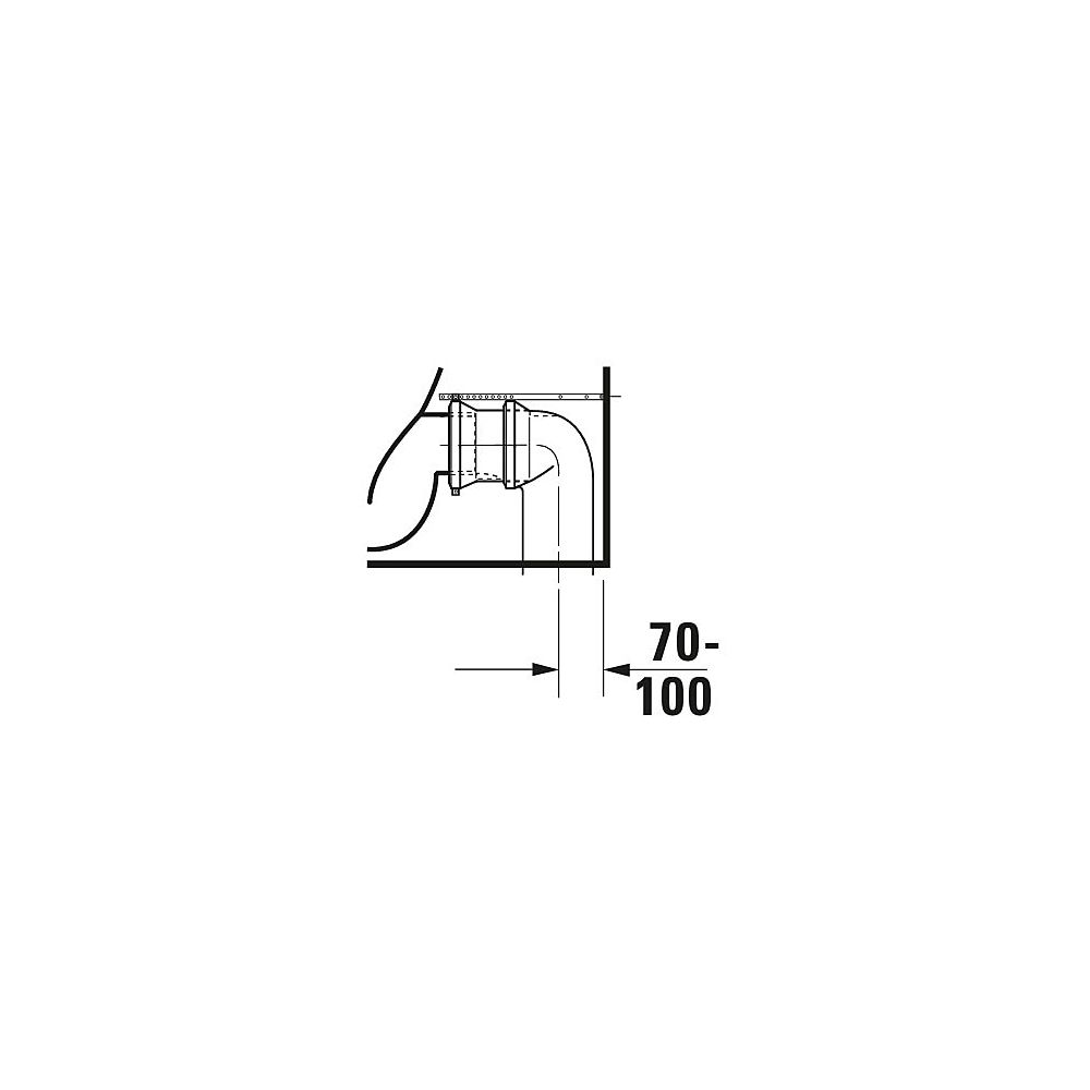 Duravit ME by Starck Stand WC für Kombination 650x370x415mm, Weiß Hochglanz, 4,5l,... DURAVIT-2170090000 4021534966477 (Abb. 19)