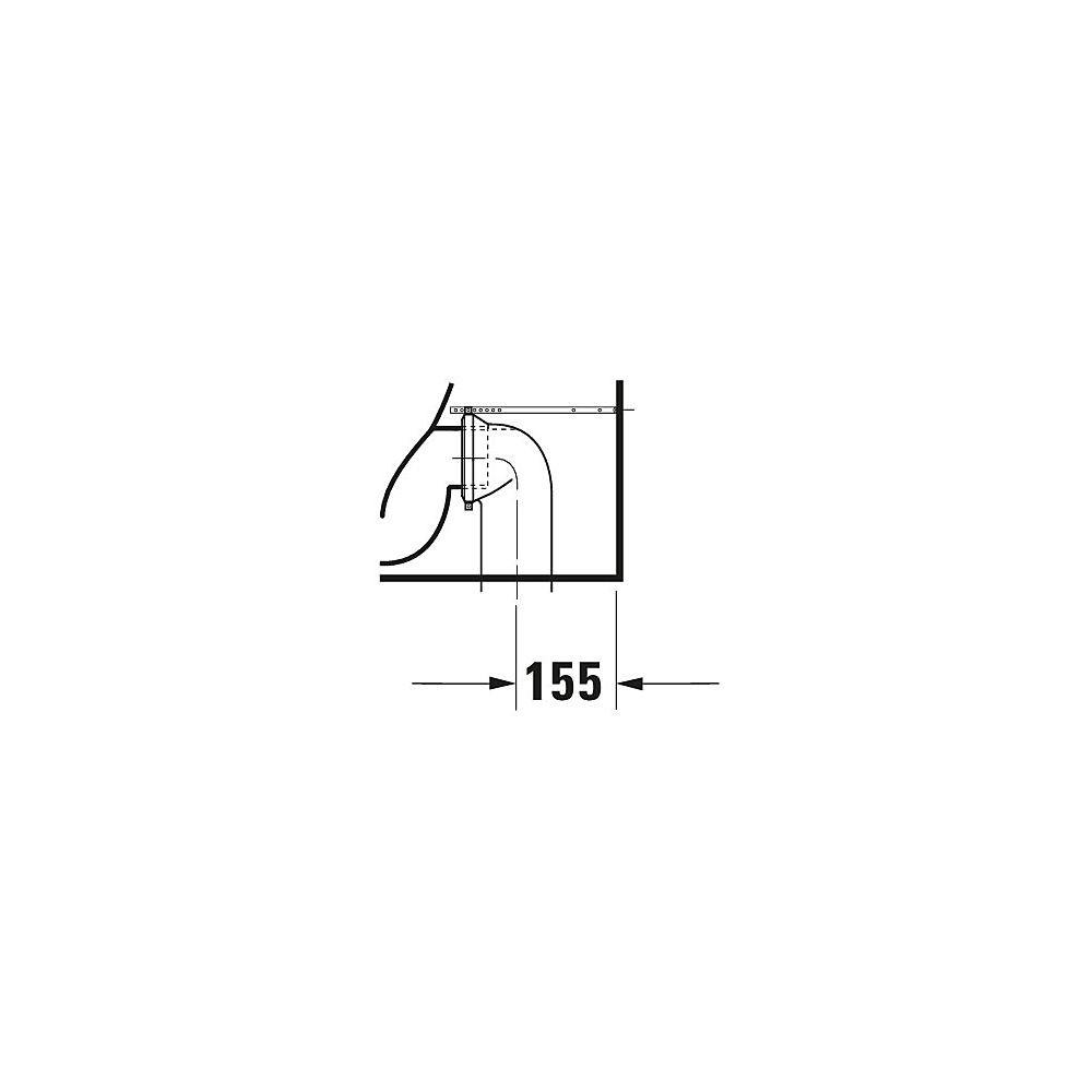 Duravit ME by Starck Stand WC für Kombination 650x370x415mm, Weiß Hochglanz, 4,5l,... DURAVIT-2170090000 4021534966477 (Abb. 20)