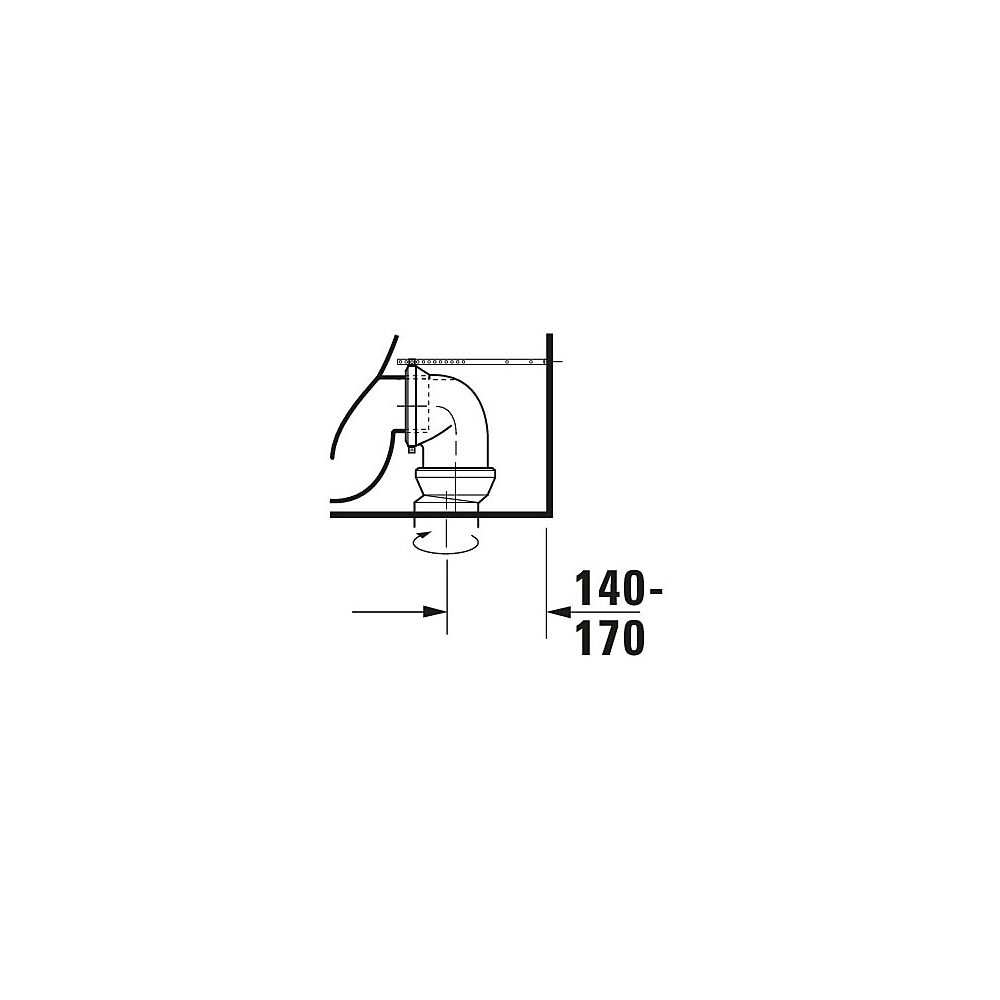 Duravit ME by Starck Stand WC für Kombination 650x370x415mm, Weiß Hochglanz, 4,5l,... DURAVIT-2170090000 4021534966477 (Abb. 22)