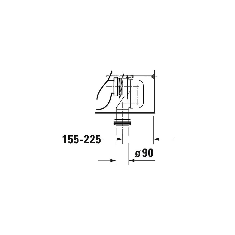 Duravit ME by Starck Stand WC für Kombination 650x370x415mm, Weiß Hochglanz, 4,5l,... DURAVIT-2170090000 4021534966477 (Abb. 23)