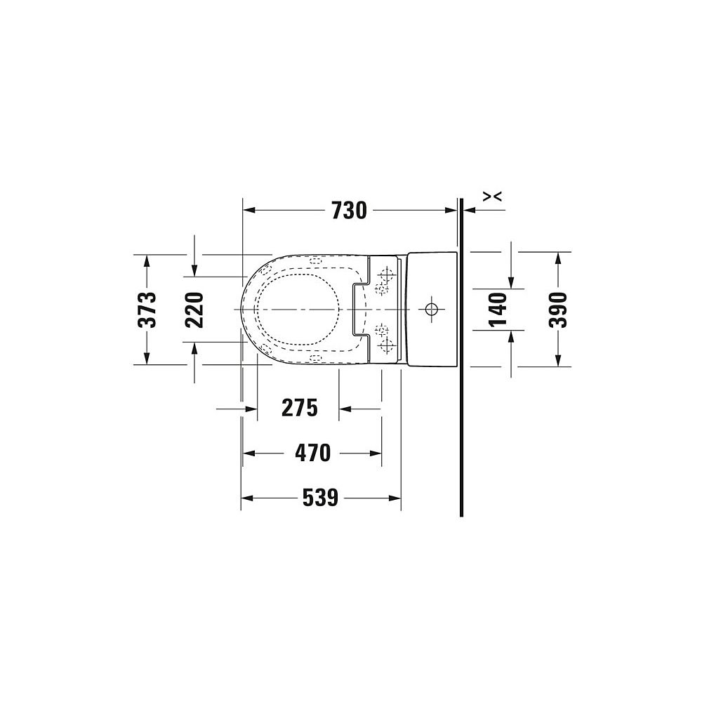 Duravit SensoWash Slim Dusch-WC 539x373mm, Weiß, Absenkautomatik, Fernbedienu... DURAVIT-611000002304300 4053424688756 (Abb. 50)