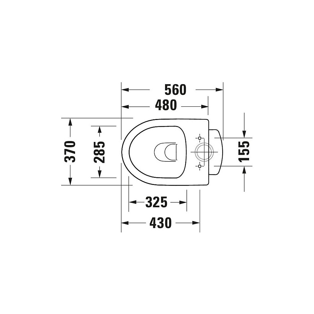 Duravit No.1 Stand WC 560x370x400mm, Weiß Hochglanz, 4,5l, Tiefspüler, rimless, sen... DURAVIT-2184010000 4053424507583 (Abb. 5)
