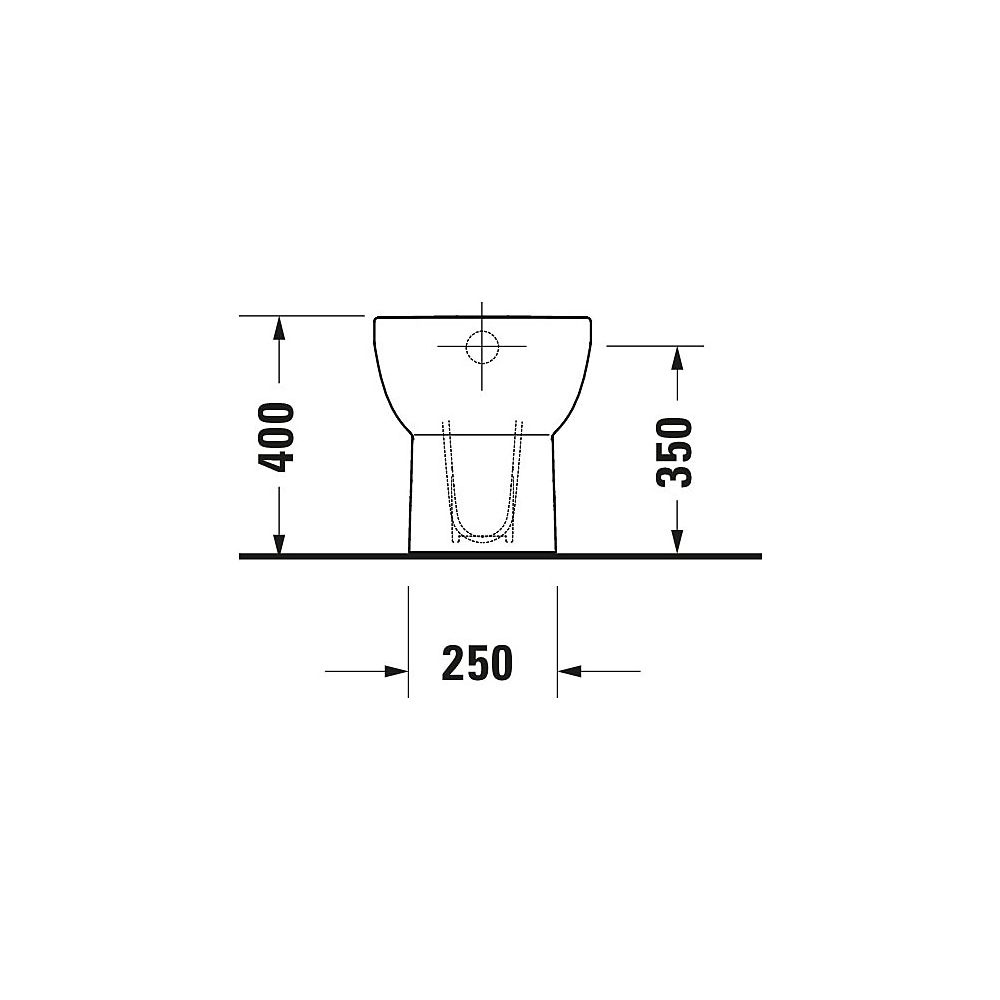 Duravit No.1 Stand WC 560x370x400mm, Weiß Hochglanz, 4,5l, Tiefspüler, rimless, sen... DURAVIT-2184010000 4053424507583 (Abb. 7)