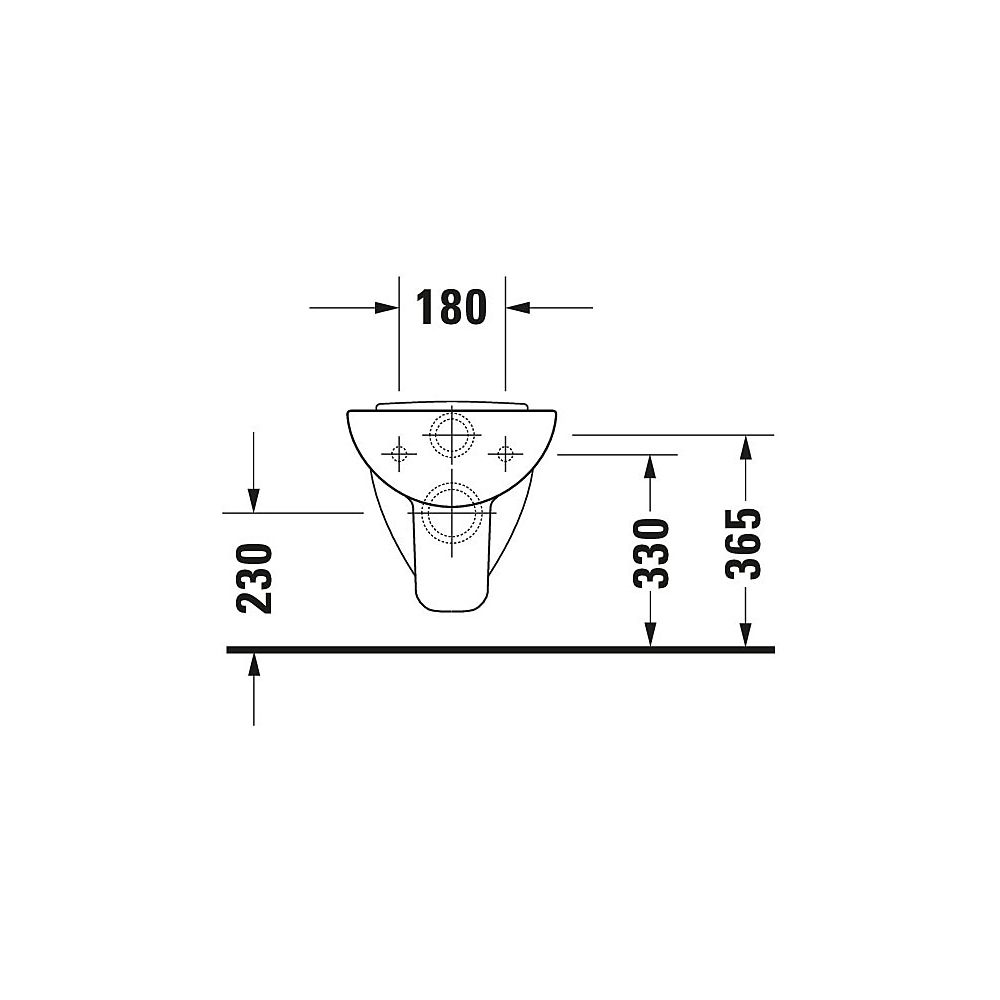 Duravit D-Code Wand-WC 540x355x350mm, Weiß Hochglanz, 6l, HygieneGlaze, Flachspüler... DURAVIT-2210092000 4053424326054 (Abb. 4)