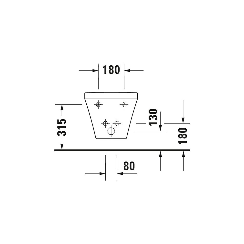 Duravit DuraStyle Wandbidet 540x370x325mm Weiß Hochglanz, WonderGliss, 1 HL, HLB, ... DURAVIT-22871500001 4021534952838 (Abb. 5)