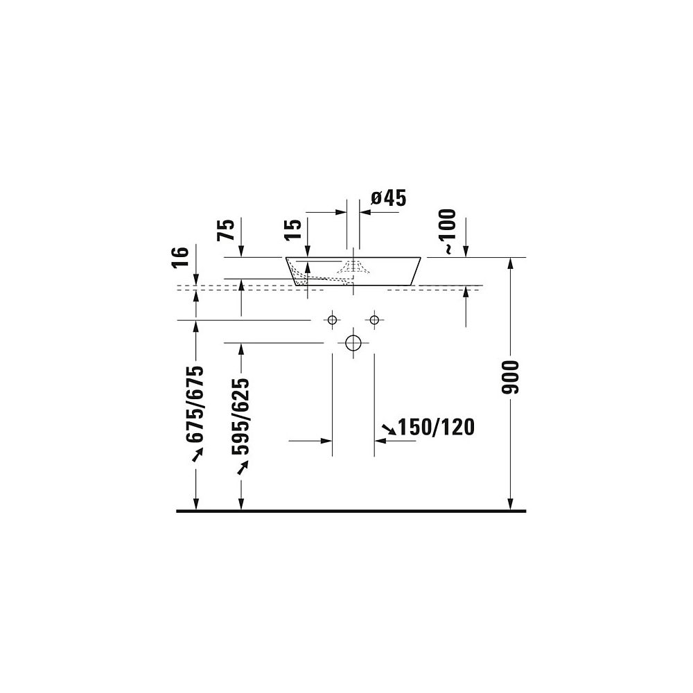 Duravit Cape Cod Aufsatzbecken 480mm, Weiß Hochglanz, DuraCeram, rund, ohne Überla... DURAVIT-2328480000 4021534955341 (Abb. 24)