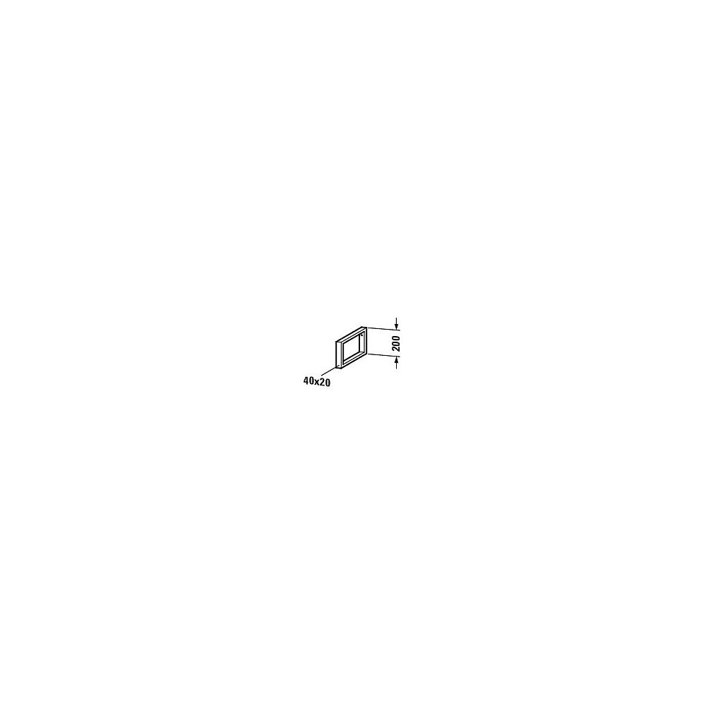 Duravit Universal Konsolenträger 480x42x200mm, Chrom Hochglanz, Stahl, für Konsole... DURAVIT-UV990300000 4053424035307 (Abb. 2)