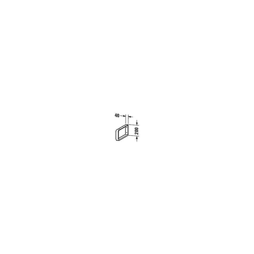 Duravit Universal Konsolenträger 480x40x200mm, Chrom Hochglanz, Stahl, für Konsole... DURAVIT-UV993300000 4053424036601 (Abb. 2)