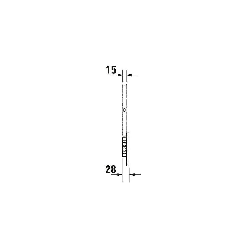 Duravit D-Code Kosmetikspiegel 330x203x310mm, Chrom, Optische Vergrößerung 3-fach,... DURAVIT-0099121000 4021534389276 (Abb. 13)