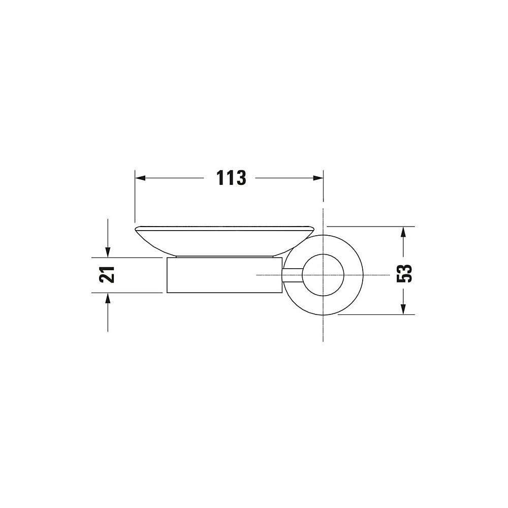 Duravit D-Code Seifenschale 120x137x53mm, Chrom/Mattweiß, Messing/Milchglas, Schra... DURAVIT-0099171000 4021534636141 (Abb. 11)