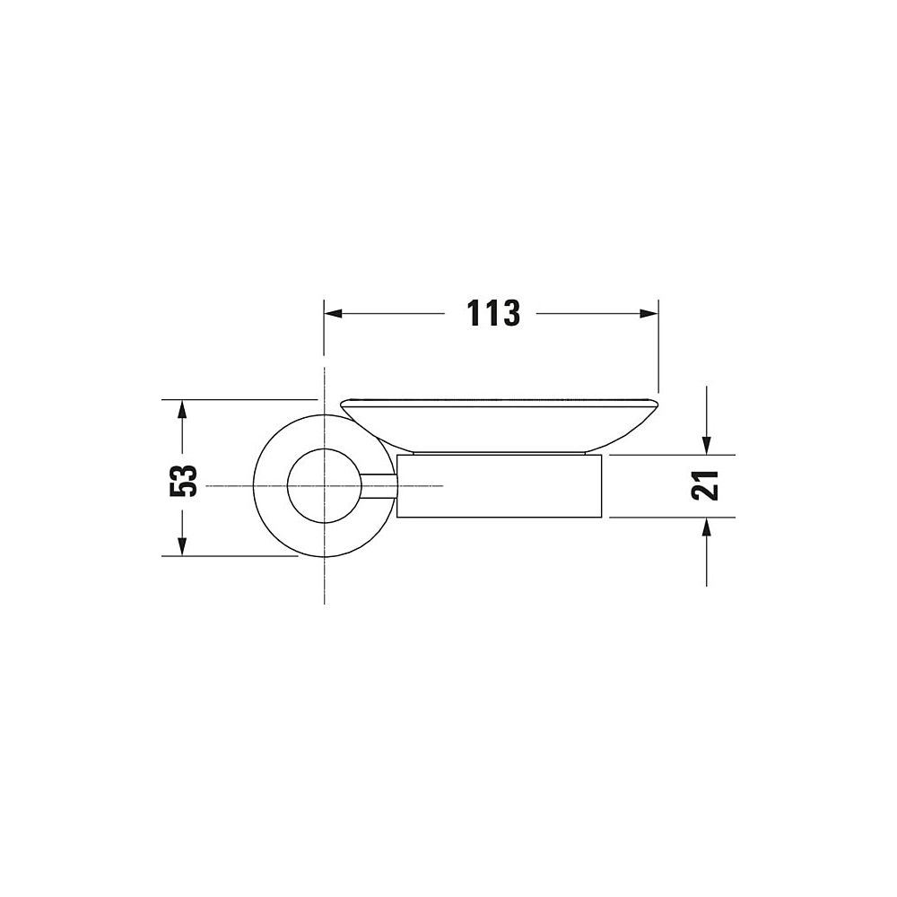 Duravit D-Code Seifenschale 120x137x53mm, Chrom/Mattweiß, Messing/Milchglas, Schra... DURAVIT-0099181000 4021534636158 (Abb. 13)