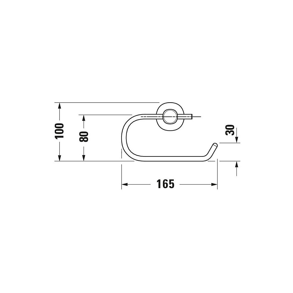 Duravit D-Code Toilettenpapierhalter, Papierrollenhalter 165x165x99mm, Chrom, Schr... DURAVIT-0099261000 4021534636233 (Abb. 19)