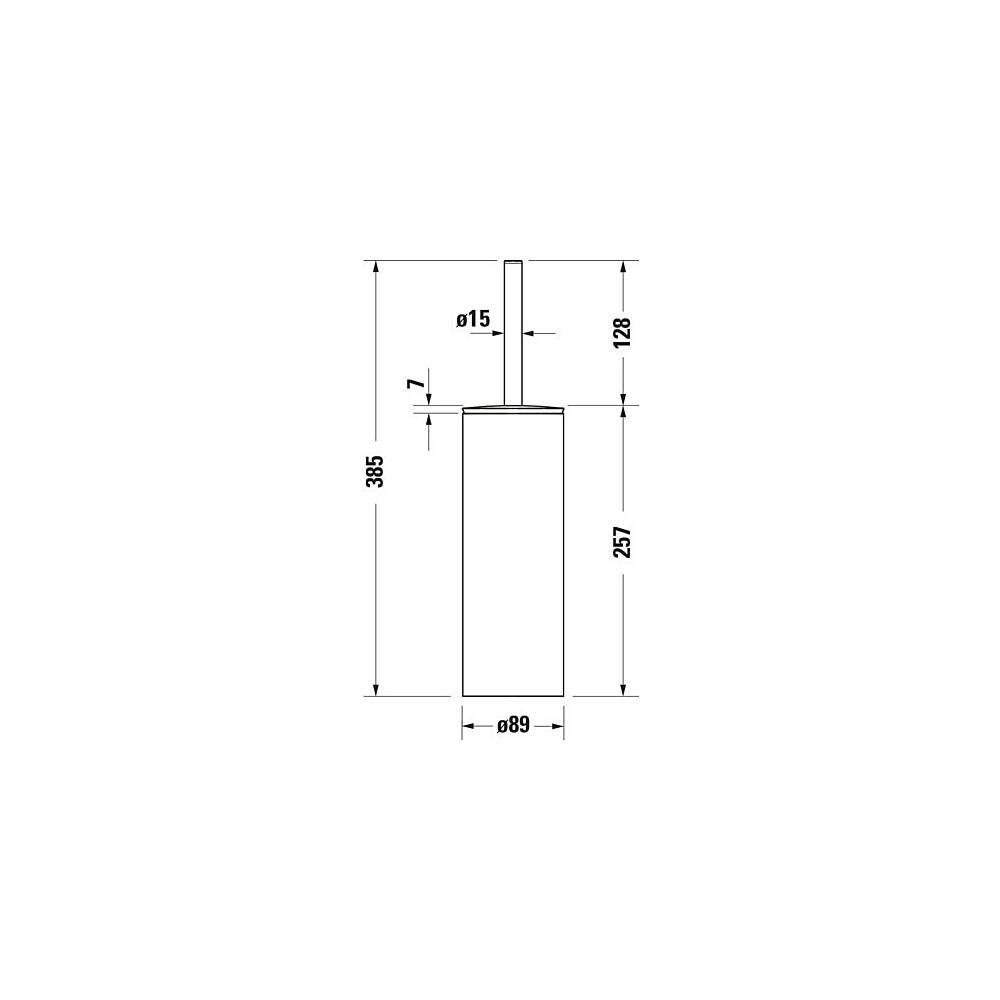 Duravit Bürstengarnitur D-Code 89x89x385mm, bodenstehend Chrom, Messing, Schraubbef... DURAVIT-0099281000 4021534812248 (Abb. 8)