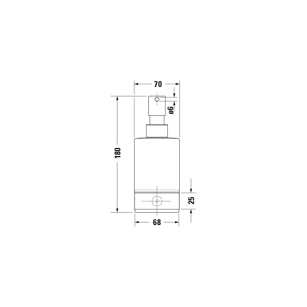 Duravit Karree Seifenspender 68x124x178mm, Chrom, Glas/Messing, 0,36l, wandhängend... DURAVIT-0099541000 4021534901102 (Abb. 14)
