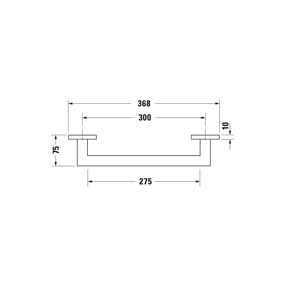 Duravit Karree Wannengriff 368x75x35mm, Chrom... DURAVIT-0099631000 4021534901188 (Abb. 11)