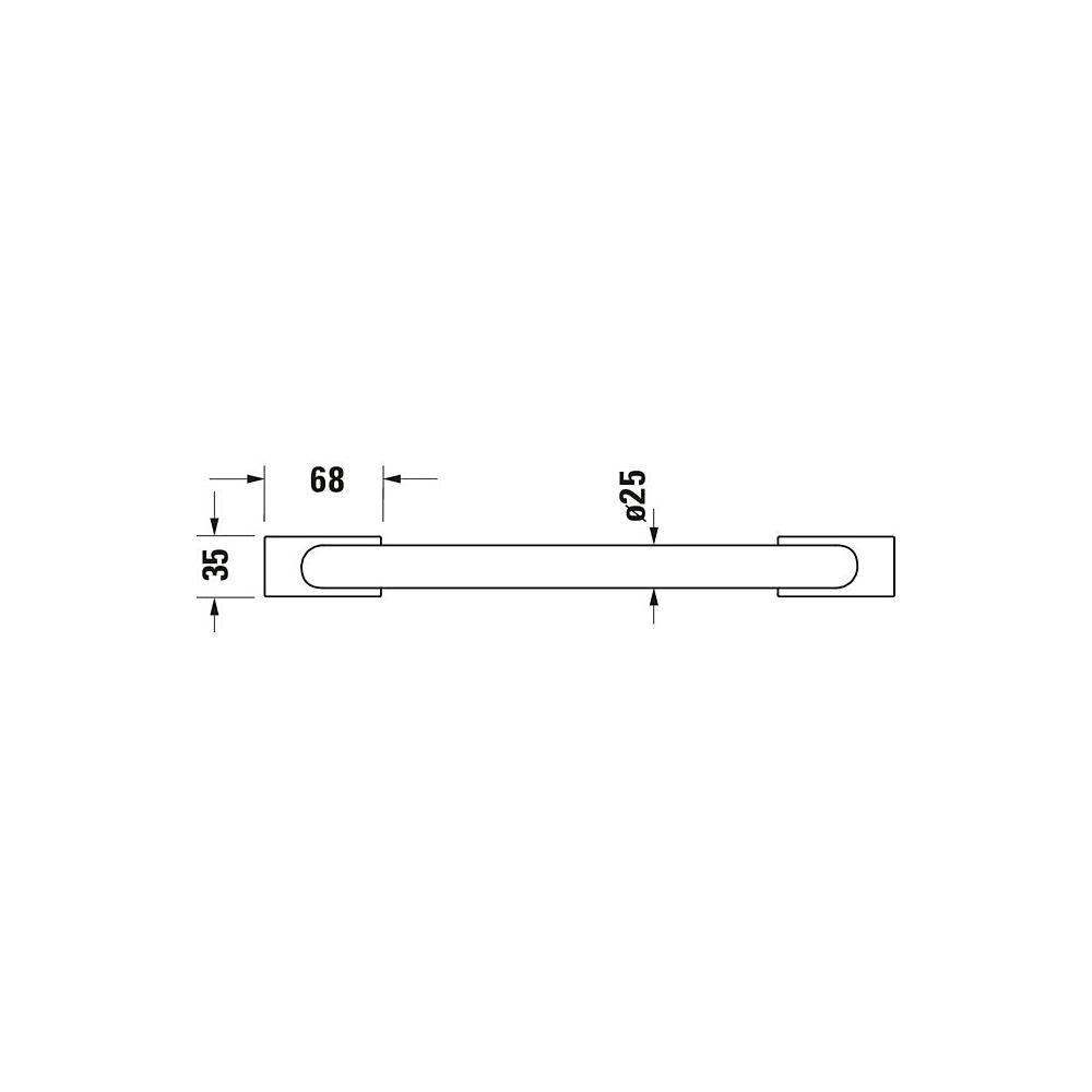 Duravit Karree Wannengriff 368x75x35mm, Chrom... DURAVIT-0099631000 4021534901188 (Abb. 12)