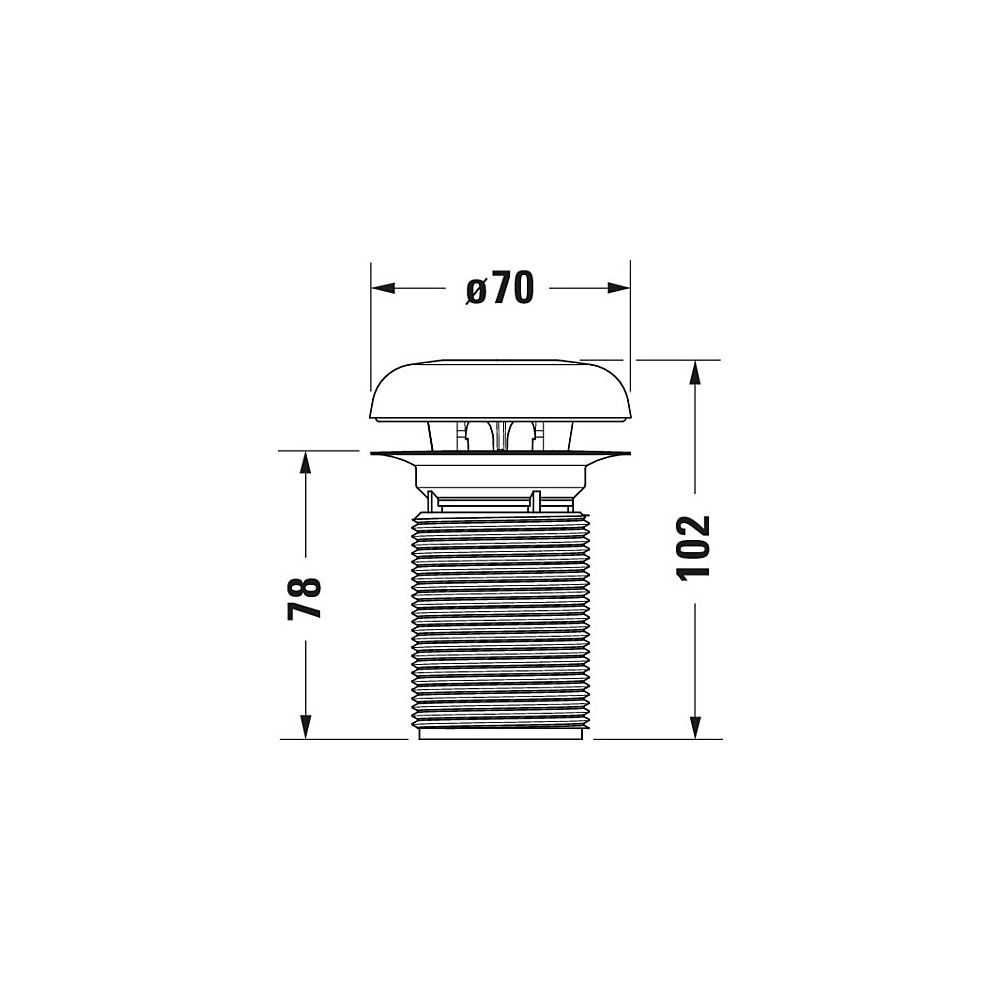 Duravit Geruchsverschluss inklusive Key-Ring für Urinal 280830, Ersatzteil Ablaufga... DURAVIT-1003840000 4021534937736 (Abb. 3)