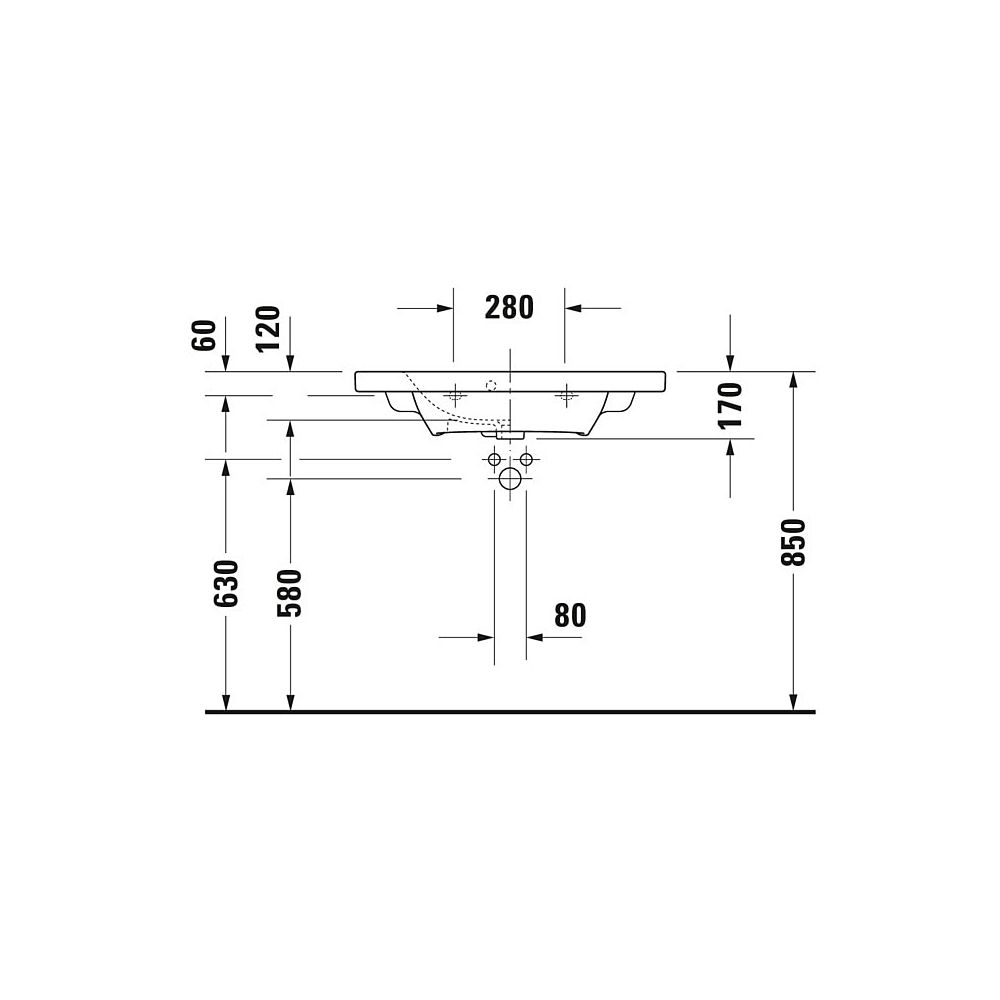 Duravit DuraStyle Waschtisch 400x785x170mm Compact WonderGliss Weiß Hochglanz Rec... DURAVIT-23377800001 4021534977220 (Abb. 10)