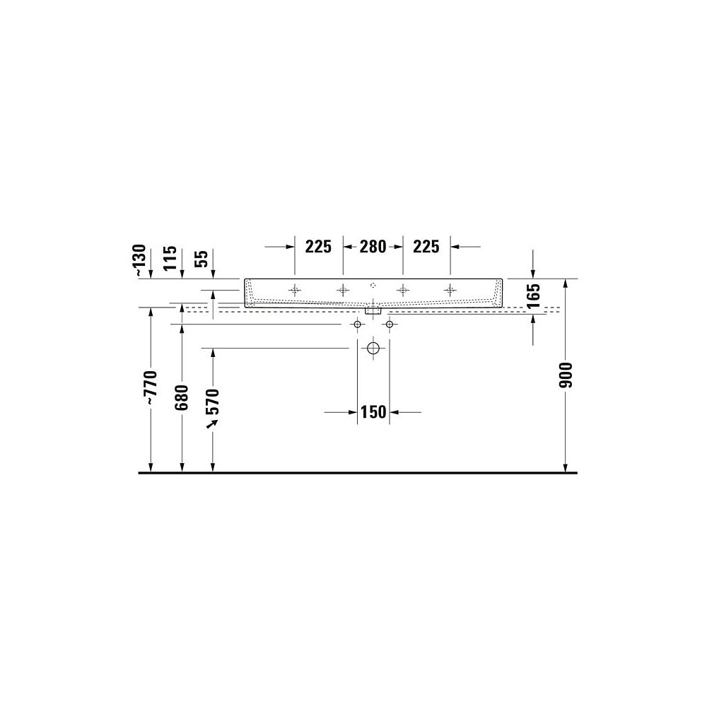 Duravit Vero Air Waschtisch 470x1200x165mm wh Weiß Hochglanz, Rechteckig, WonderGl... DURAVIT-23501200271 4053424121291 (Abb. 9)
