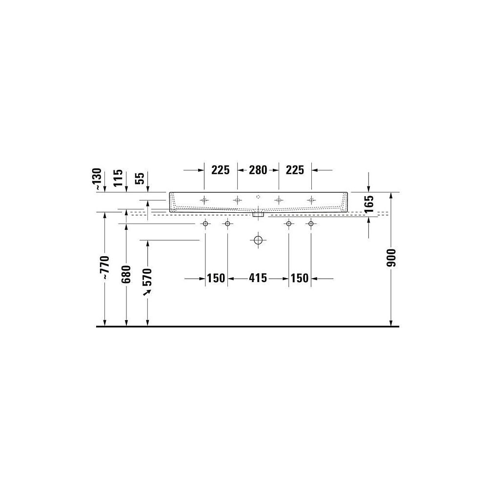 Duravit Vero Air Waschtisch 470x1200x165mm wh Weiß Hochglanz, Rechteckig, WonderG... DURAVIT-23501200271 4053424121291 (Abb. 11)
