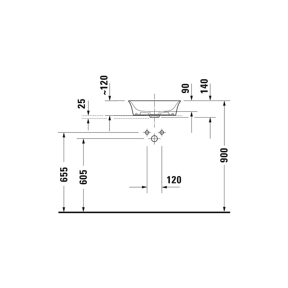 Duravit White Tulip Aufsatzbecken 430mm, Weiß Hochglanz, WonderGliss, DuraCeram, ... DURAVIT-23624300791 4063382135193 (Abb. 24)