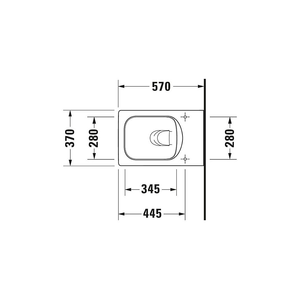 Duravit Wand-WC Vero Air 570x370x355mm, Weiß Hochglanz, 4,5l, Tiefspüler, rimless,... DURAVIT-2525090000 4053424178974 (Abb. 27)