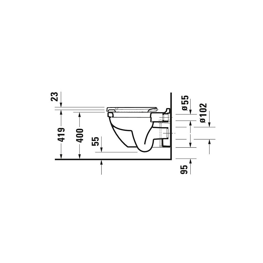 Duravit Starck 3 WC-Sitz D-shaped, Weiß Hochglanz 370x38x436mm, ohne Absenkautomat... DURAVIT-0063810000 4021534224171 (Abb. 27)