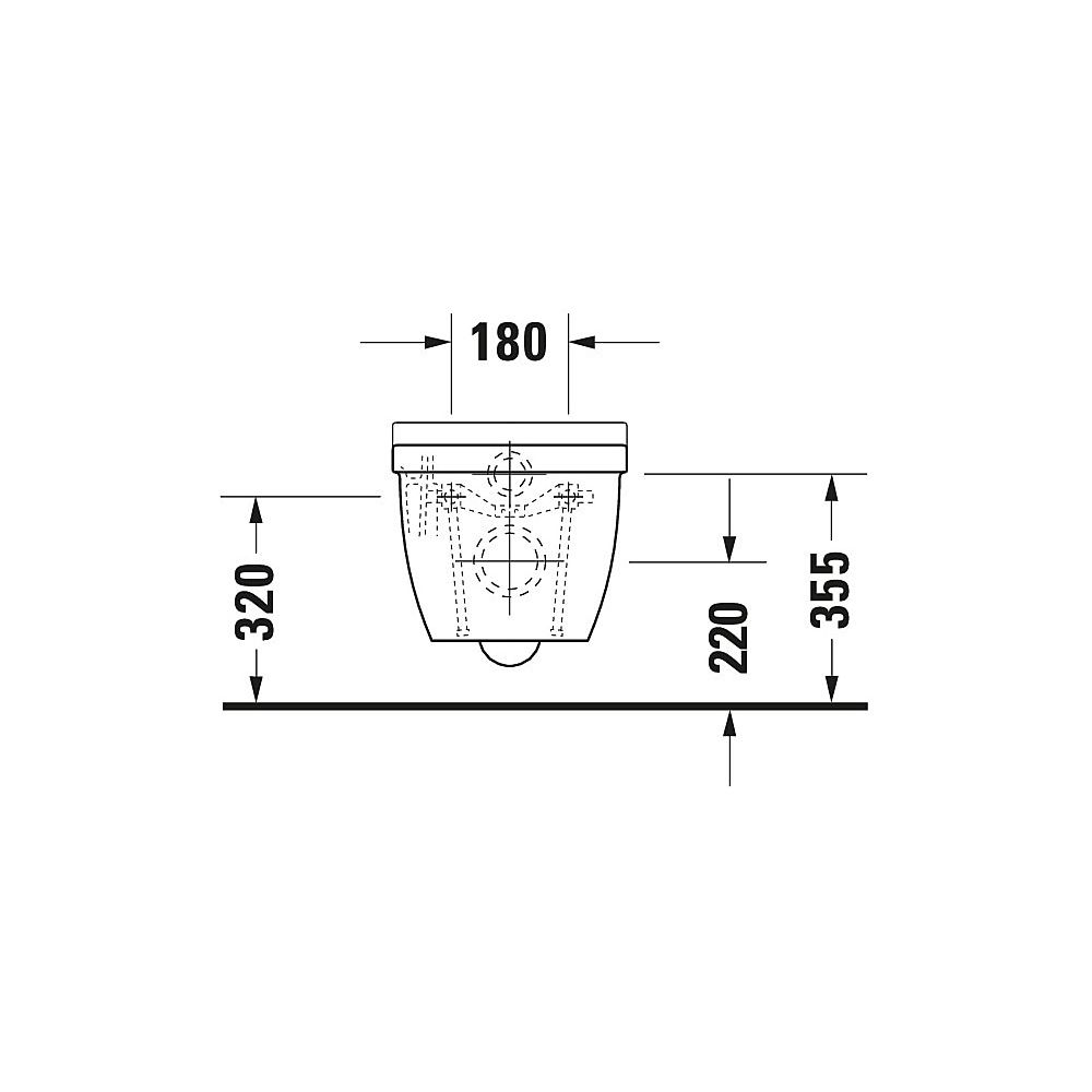 Duravit Starck 3 WC-Sitz D-shaped, Weiß Hochglanz 370x38x436mm, ohne Absenkautomat... DURAVIT-0063810000 4021534224171 (Abb. 28)