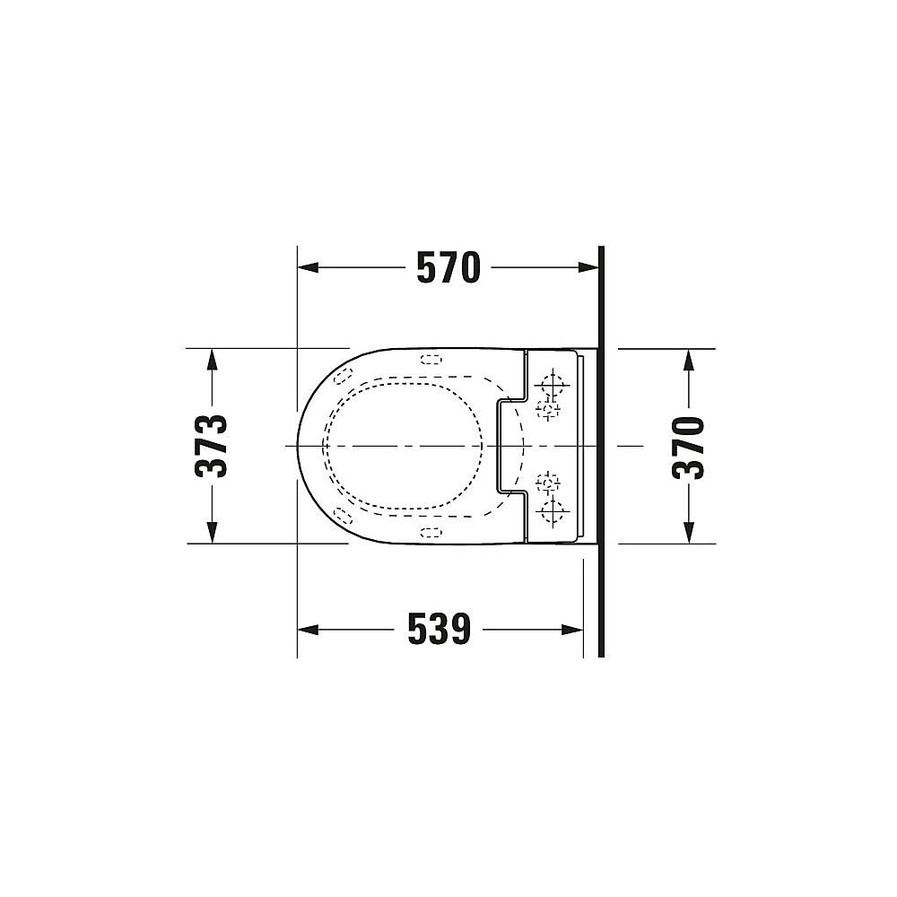 Duravit SensoWash Slim Dusch-WC 539x373mm, Weiß, Absenkautomatik, Fernbedienu... DURAVIT-611000002304300 4053424688756 (Abb. 57)