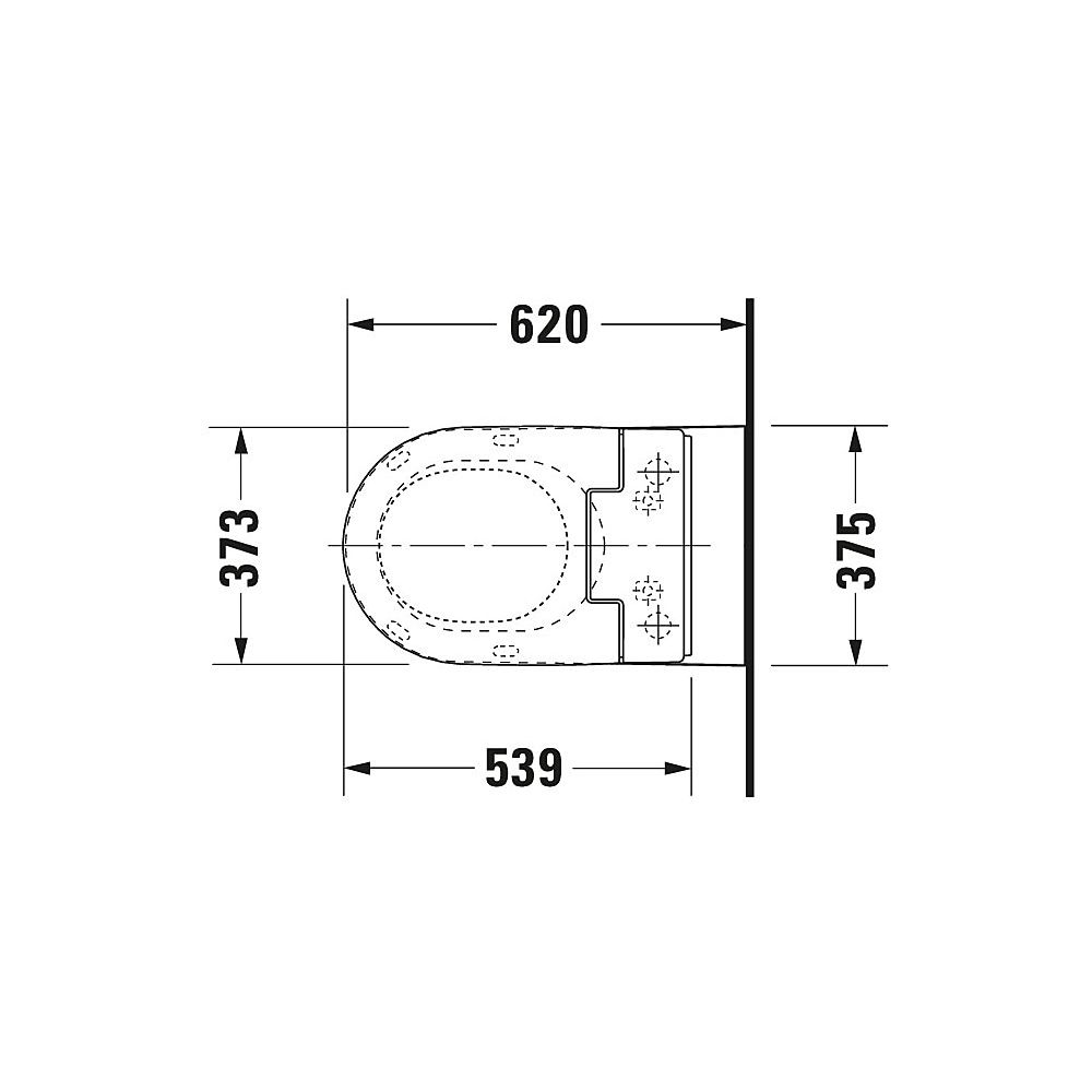 Duravit SensoWash Slim Dusch-WC 539x373mm, Weiß, Absenkautomatik, Fernbedienu... DURAVIT-611000002304300 4053424688756 (Abb. 64)