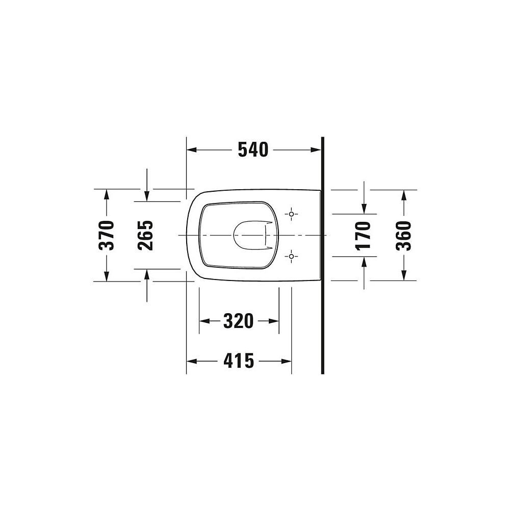 Duravit DuraStyle Wand-WC 540x370x345mm, Weiß Hochglanz, 4,5l, Tiefspüler, geschlos... DURAVIT-2536090000 4021534854415 (Abb. 6)