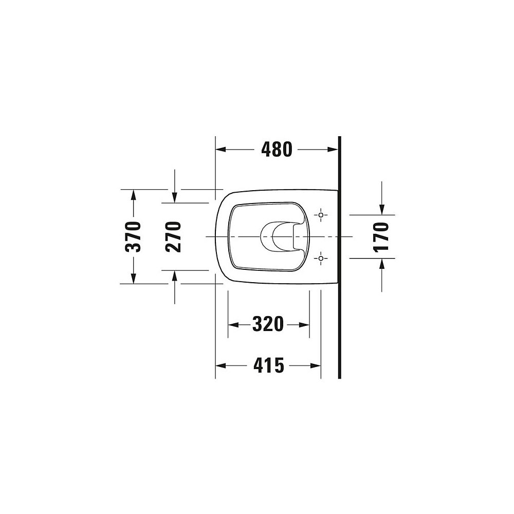 Duravit DuraStyle Wand-WC 480x370x350mm, Weiß Hochglanz, 4,5l, HygieneGlaze, Tiefsp... DURAVIT-2539092000 4053424325286 (Abb. 7)