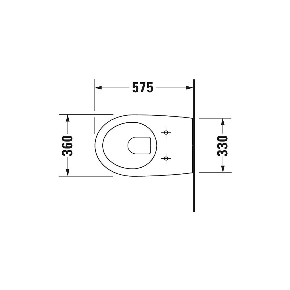 Duravit Architec Wand-WC 575x365x310mm, Weiß Hochglanz, 4,5l, Tiefspüler, geschloss... DURAVIT-2546090064 4021534836329 (Abb. 5)