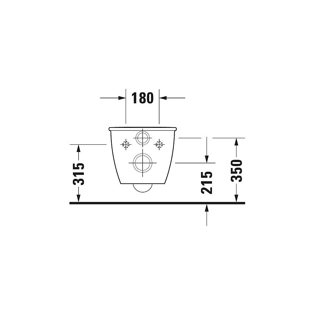 Duravit Darling New Wand-WC 485x365x345mm, Weiß Hochglanz, 4,5l, WonderGliss, Tief... DURAVIT-25490900001 4021534812354 (Abb. 8)