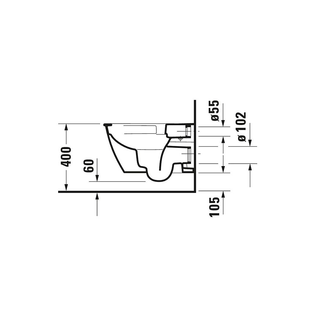 Duravit Darling New Wand-WC 540x365x340mm, Weiß Hochglanz, 4,5l, WonderGliss, Tie... DURAVIT-25570900001 4021534955662 (Abb. 11)