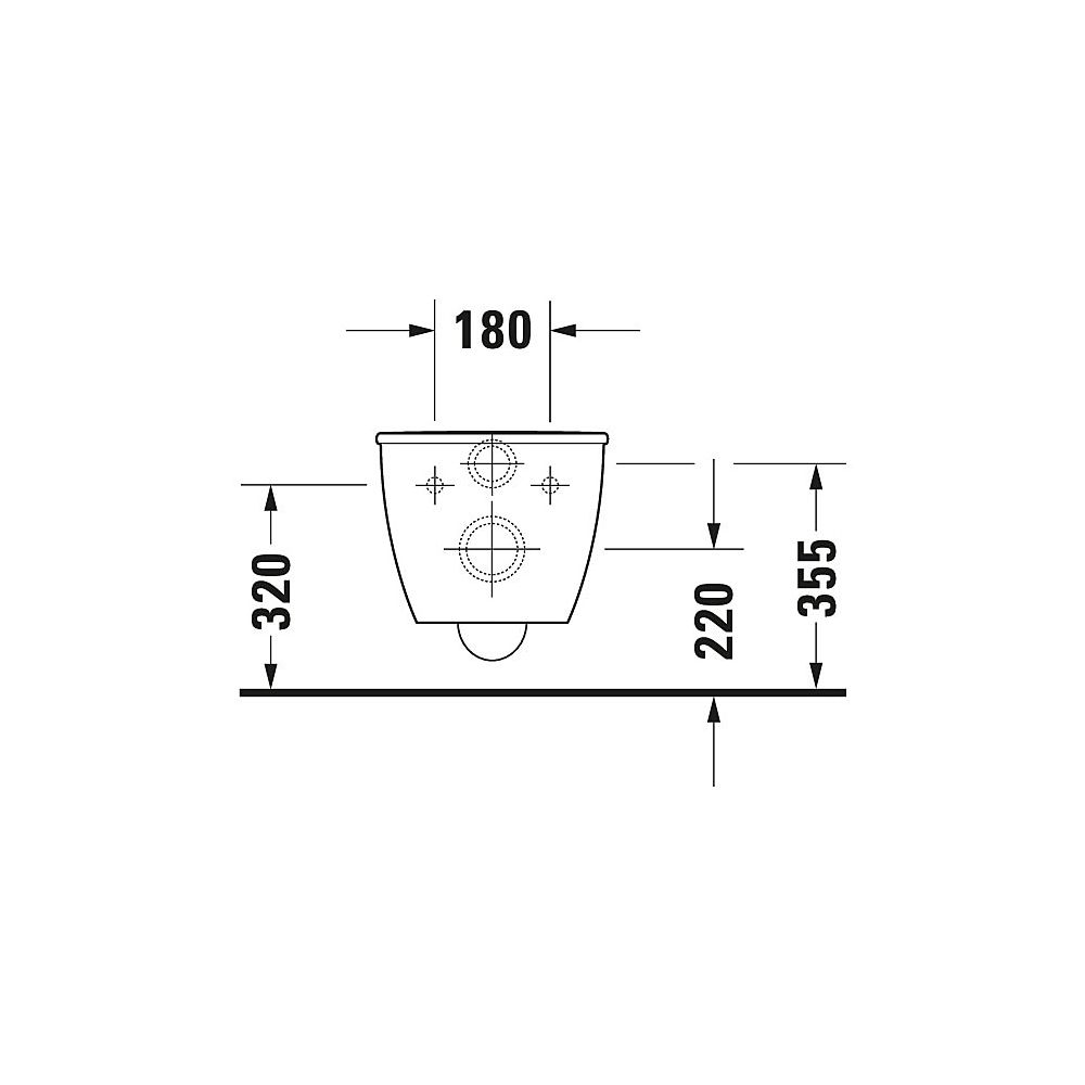 Duravit Darling New Wand-WC 540x365x340mm, Weiß Hochglanz, 4,5l, WonderGliss, Tie... DURAVIT-25570900001 4021534955662 (Abb. 12)