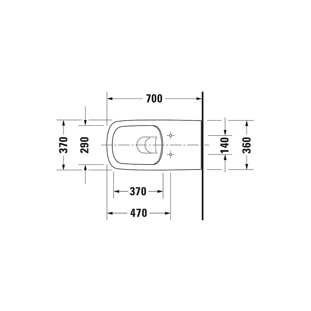 Duravit DuraStyle Wand-WC 700x370x360mm, Weiß Hochglanz, 4,5l, HygieneGlaze, Tiefsp... DURAVIT-2559092000 4053424324692 (Abb. 4)