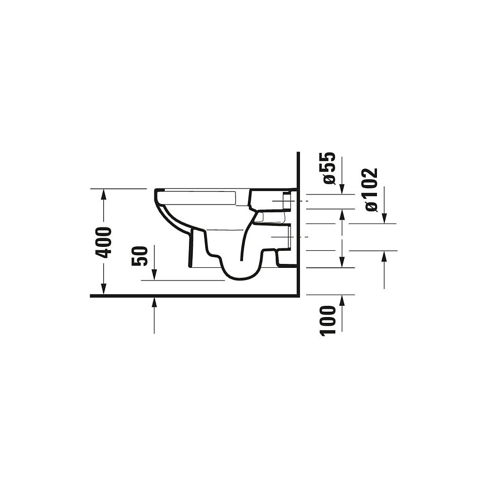Duravit No.1 Wand-WC 540x365x350mm, Weiß Hochglanz, 4,5l, Tiefspüler, rimless, waa... DURAVIT-2562090000 4053424051710 (Abb. 23)