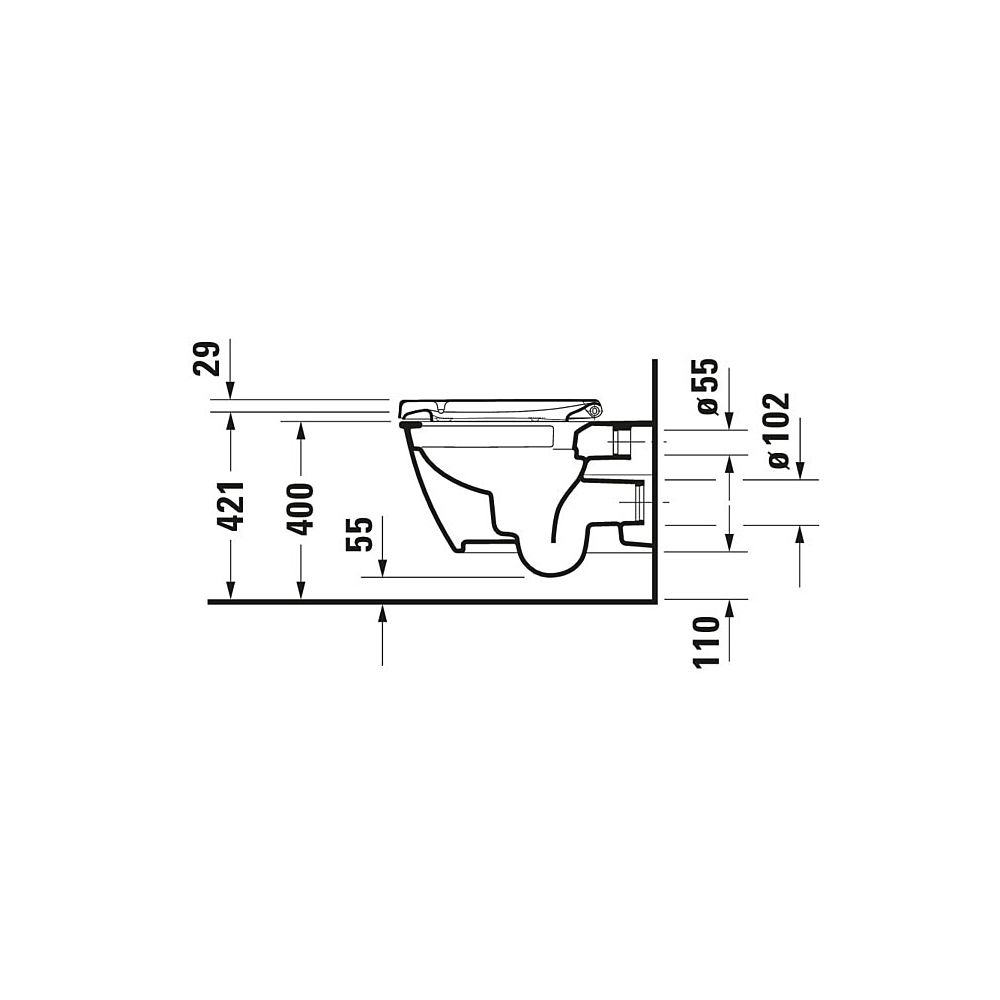 Duravit Darling New WC-Sitz Weiß Hochglanz, 371x42x459mm, mit Absenkautomatik, Sitz... DURAVIT-0021090000 4053424141190 (Abb. 2)