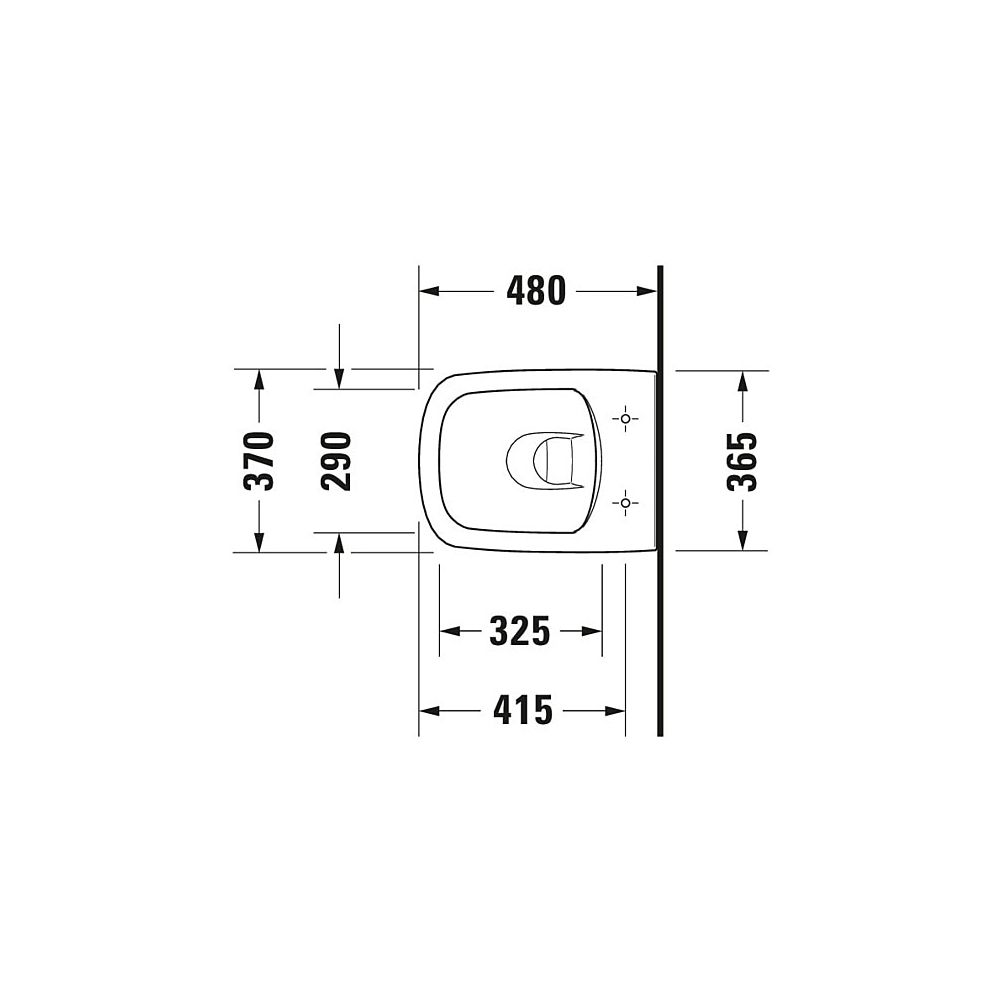 Duravit DuraStyle Wand-WC 480x370x355mm, Weiß Hochglanz, 4,5l, WonderGliss, Tiefs... DURAVIT-25710900001 4053424331294 (Abb. 10)